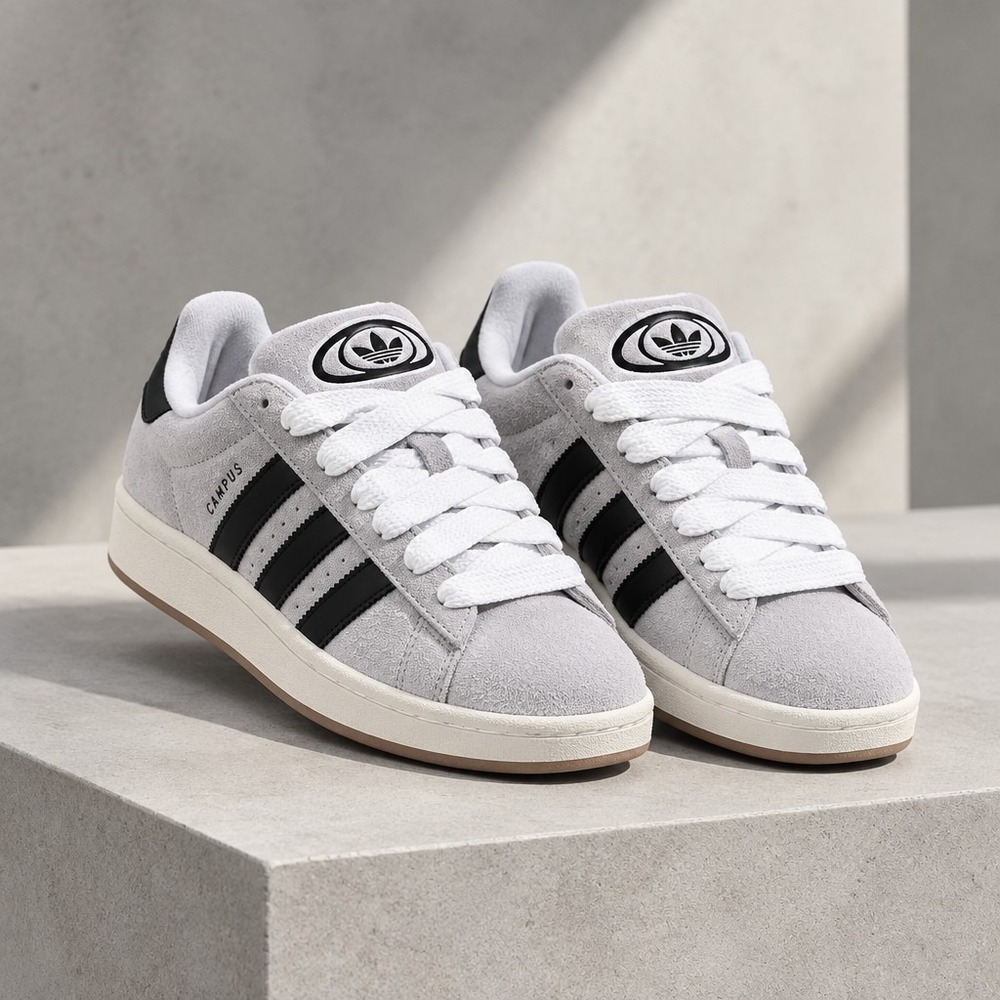 Adidas Campus 00s Grey White Black Sneakers - New with Tags - Size 8.5 NWT